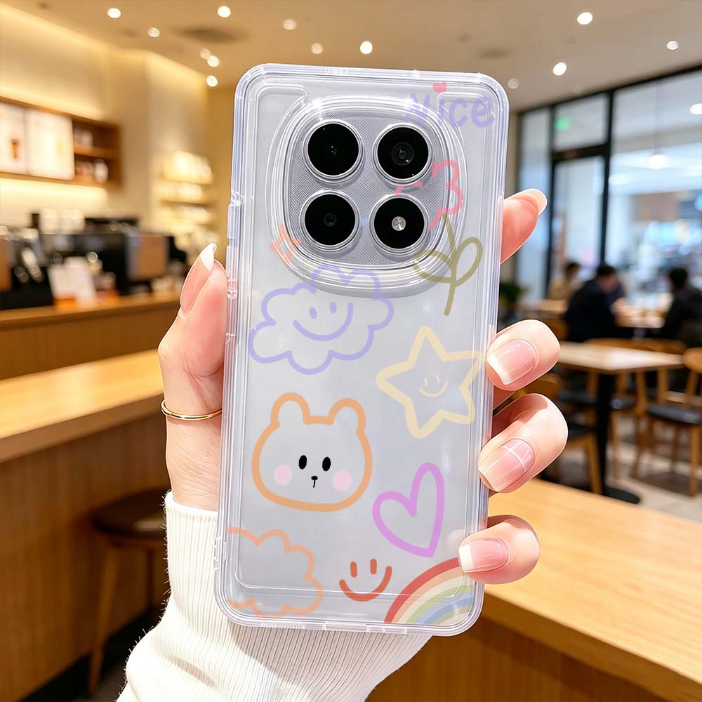 Xiaomi Poco X6 - アートクラウドスマイルフォンケース Xiaomi POCO X7 X6 X5