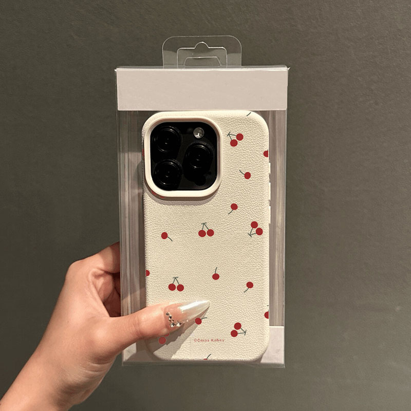 かわいい漫画のチェリーとライチ柄のスマホケース、Samsun - Samsung Galaxy A55 のレビューと価格