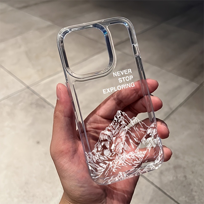ネバーエクスプローリング マウンテンラインアート スマホケー - Apple Iphone 15 Pro Max のレビューと価格