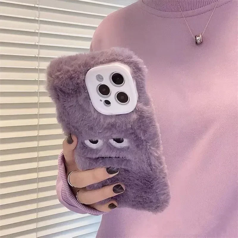 かわいいモンスターのぬいぐるみ風、ふわふわのiPhoneケー - Apple Iphone 15 Pro Max のレビューと価格